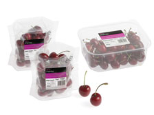 Cherries in Plastic Packs