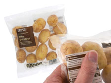 Potatoes in Microwavable Bag